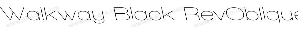 Walkway Black RevOblique字体转换